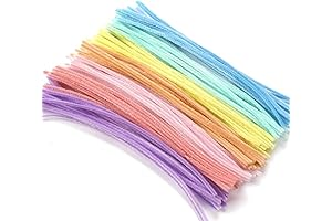 100 pcs Pastel Pipe Cleaners for Flowers and Art