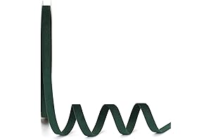 Dark Green Velvet Ribbon 3/8"x20Yd for Christmas Decor