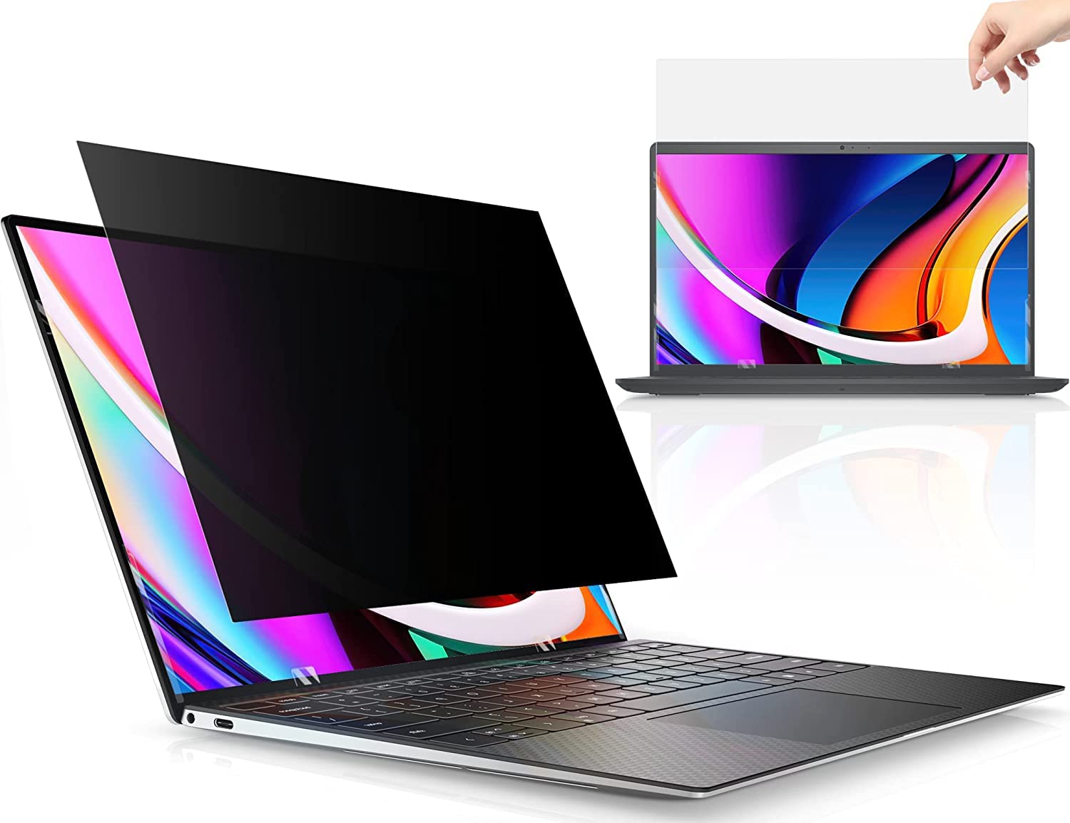 13.3" Laptop Non-Adhesive Privacy Filter Reusable UV Protector (294 x 166) (B09X38J1P2) Amazon Price History, Amazon Price Tracker
