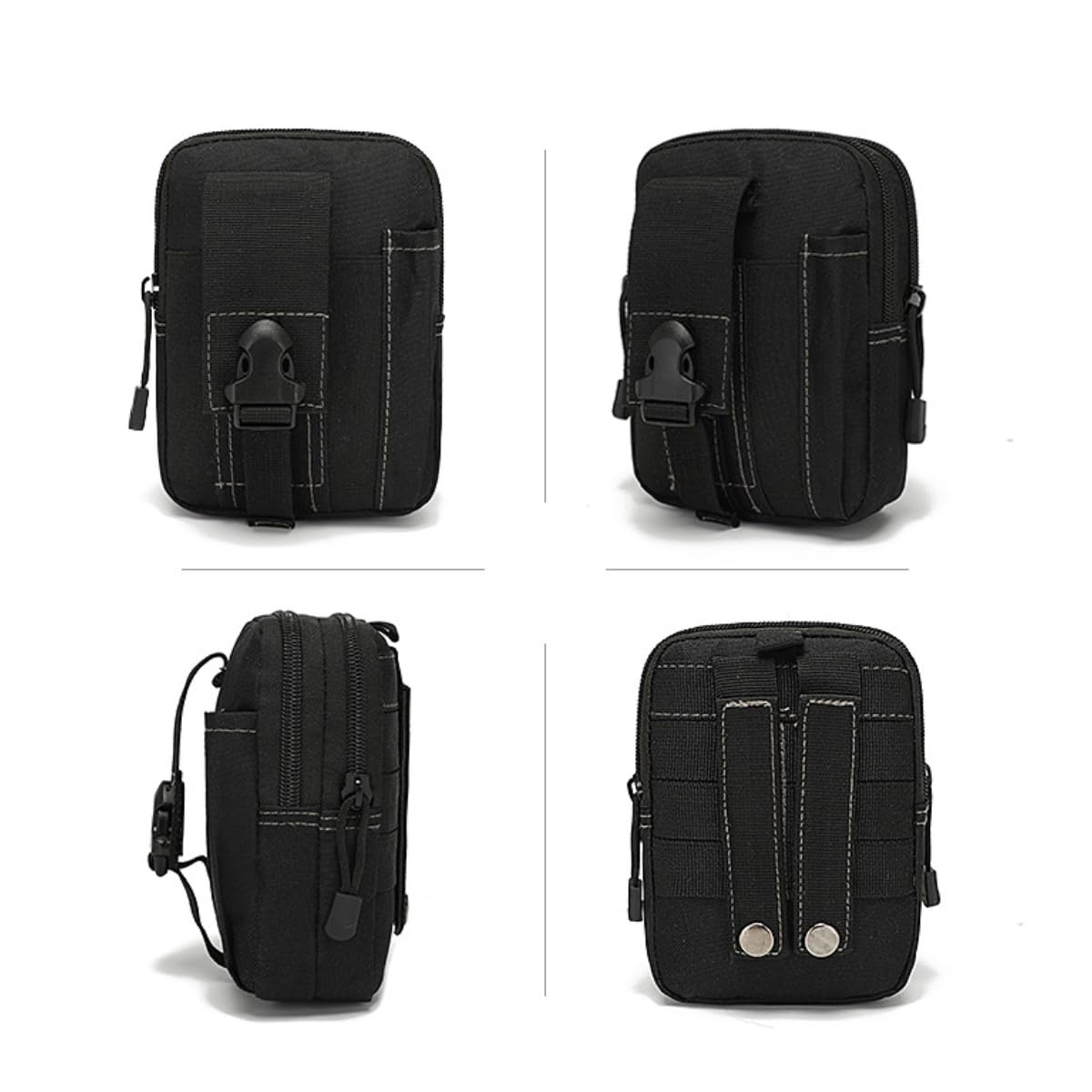 Borsa Tattica Molle Da Cintura In Nylon Per Cellulare - Marsupio Portaoggetti Per Caccia, Trekking E Outdoor (Verde)