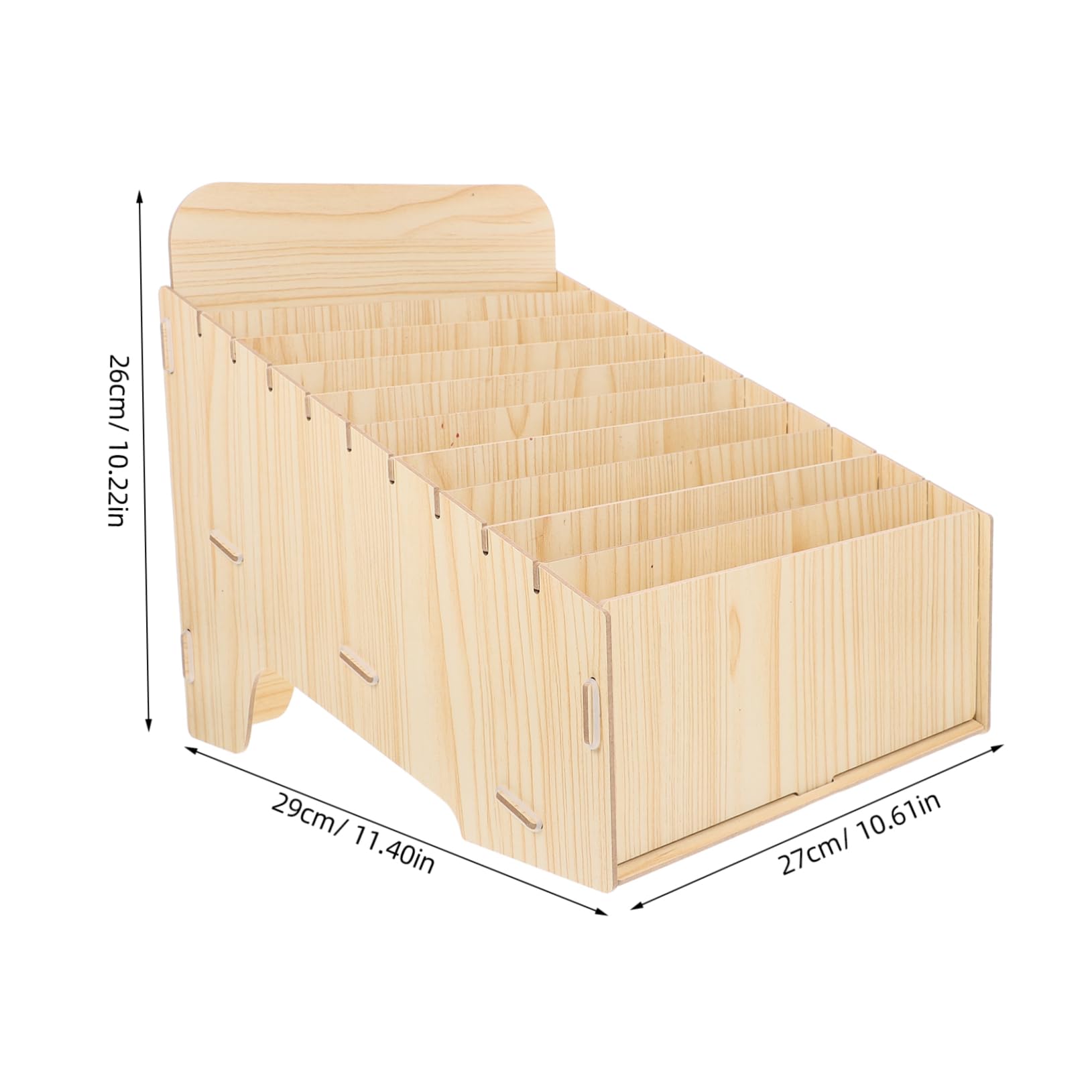 DOITOOL Organizer Da Scrivania in Legno Con Scomparti Per Ordinare Posta Fatture e Documenti Grande Capacità Di Archiviazione Per Ufficio Casa o Negozio