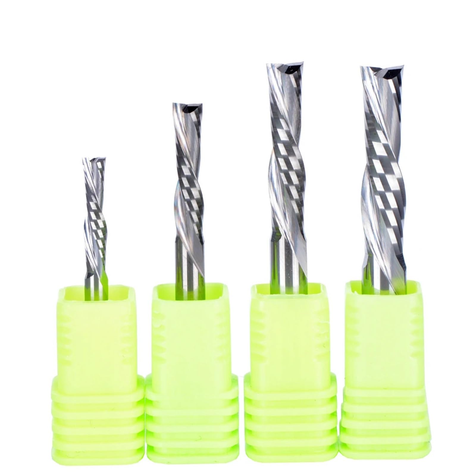 TBZOQAID 10pcs Router Bits 3.175mm-6mm Shank Spiral Up Down Cut Compression End Mill Solid Carbide Milling Cutter for Wood Carving Woodworking(10P 6x25x50L)