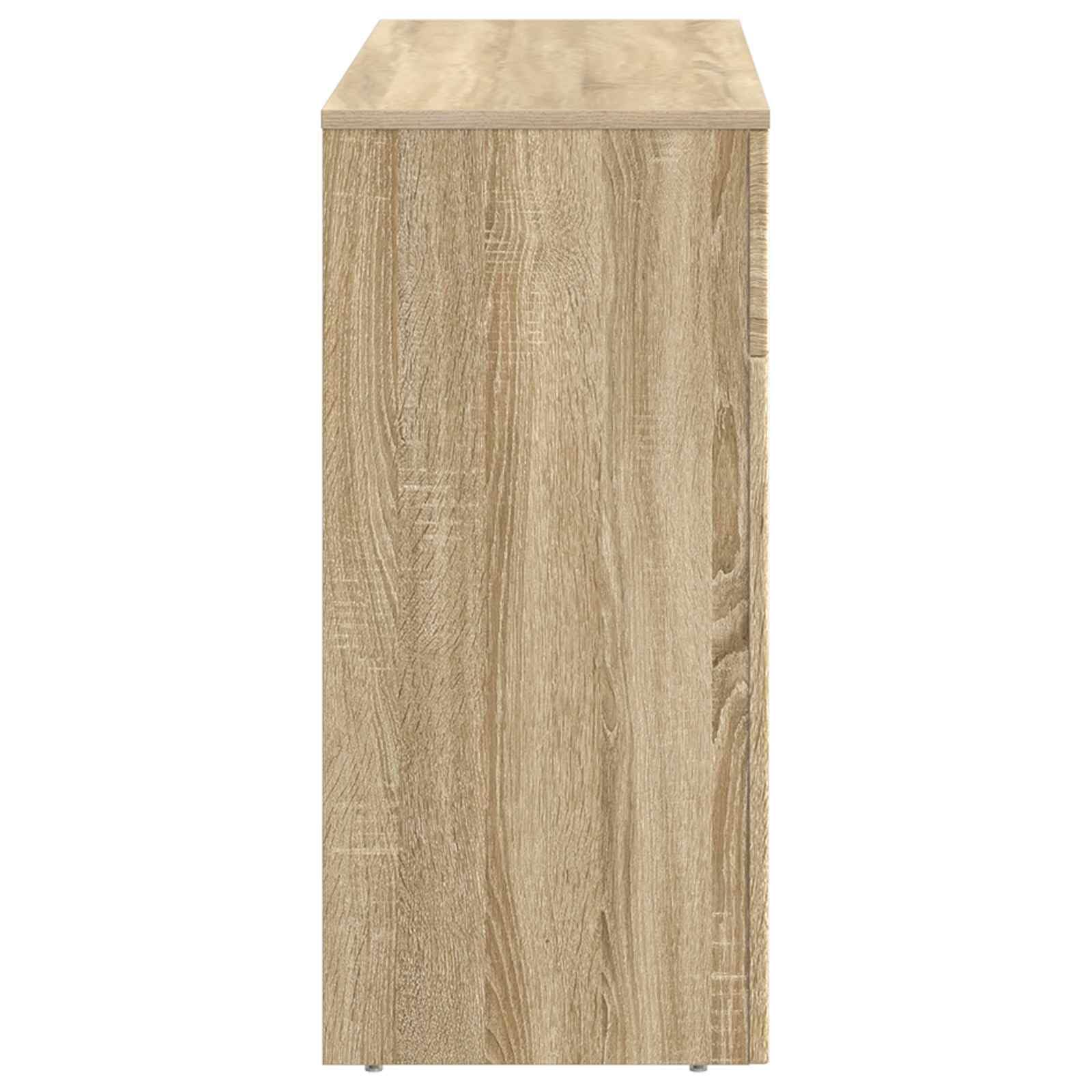 Couchtisch Sonoma-Eiche 102x35x75 cm Holzwerkstoff | Rechteckiges Design, stabile Beine, vielseitig nutzbar, pflegeleicht mit feuchtem Tuch