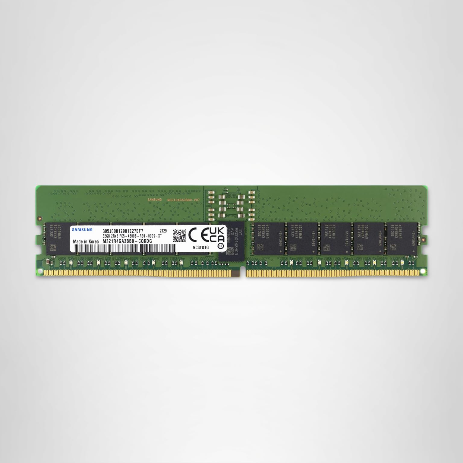 Samsung 32GB DDR5 4800MHz PC5-38400 ECC RDIMM 2Rx8 Dual Rank 1.1V