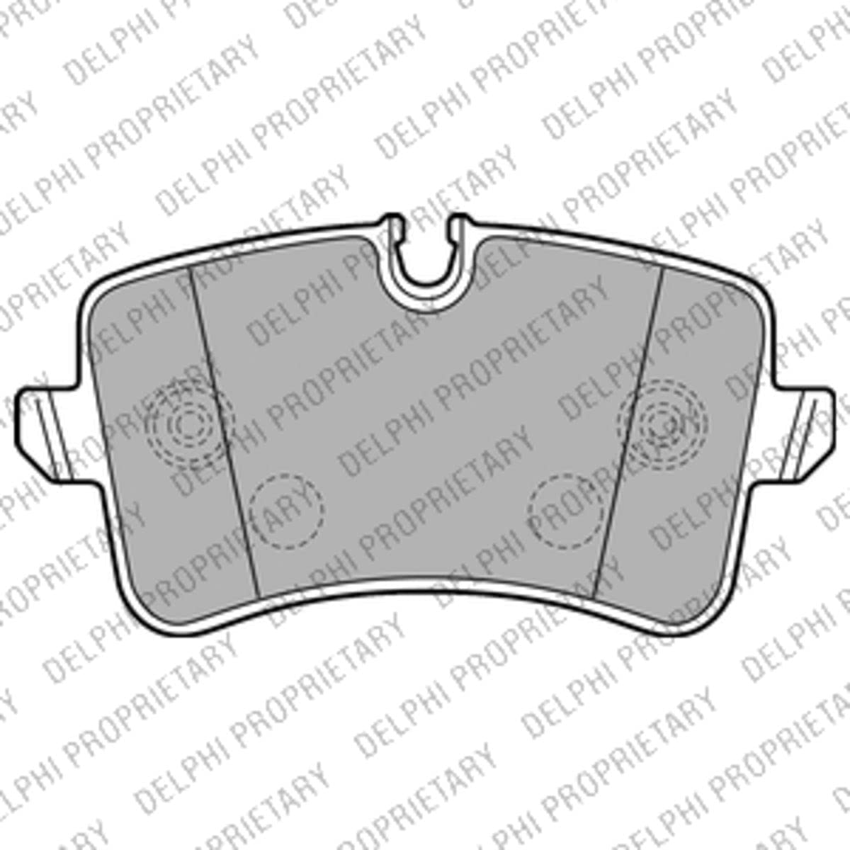 Delphi Kit Pastiglie Freni Posteriore Con Contatto Segnalazione Usura Con Accessori LP2226-image