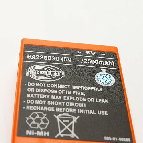 Miniatura 4 de BALOLO BA225030 - Batería recargable Ni-Mh de 6 V 2500 mAh para camión bomba HBC, batería de control remoto
