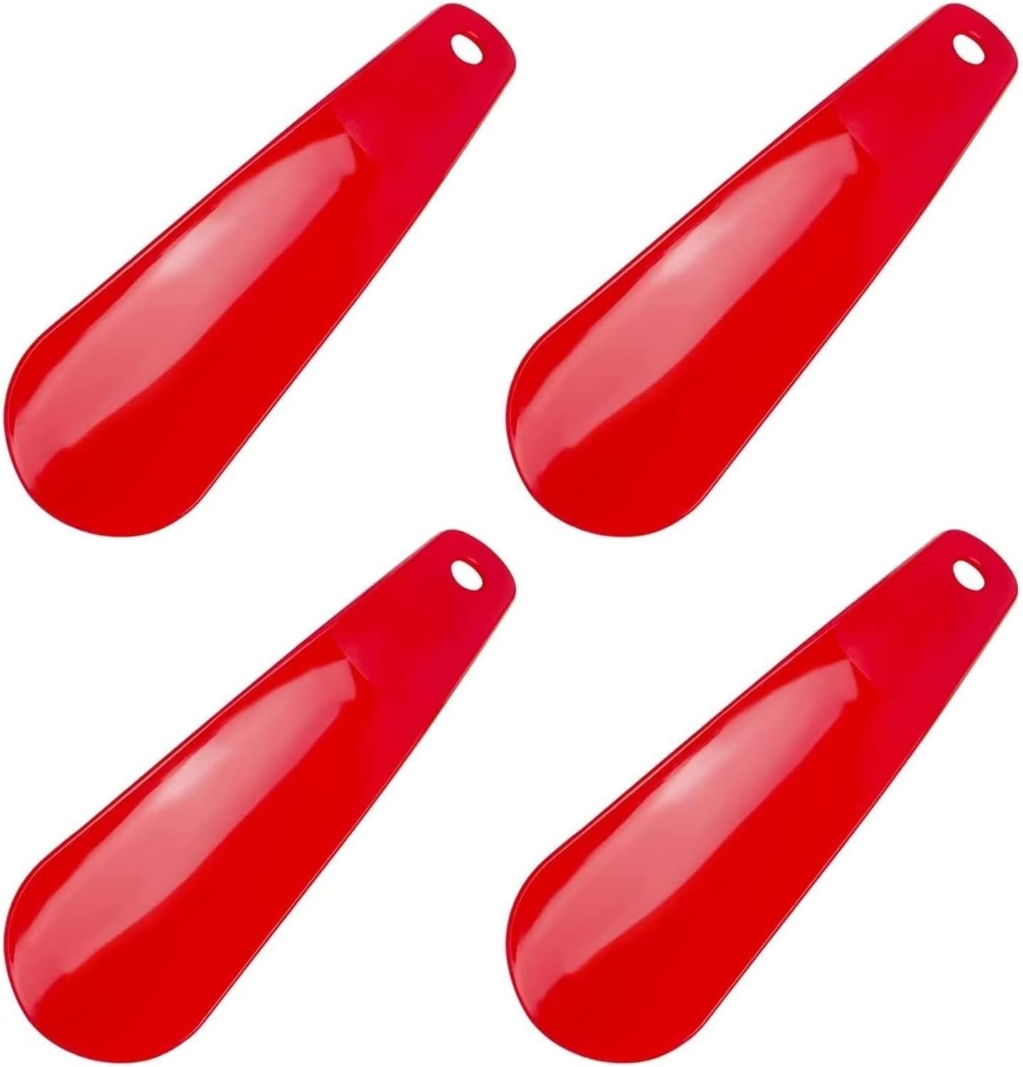 AIRFUL 4pcs Plastic Shoe Horn, Simple Travel Shoehorn