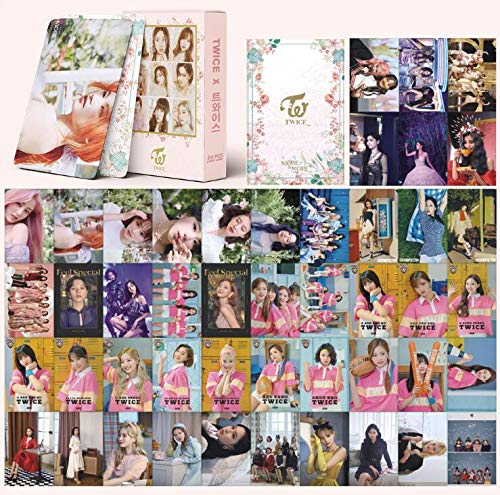 2Pack Twice Photocard Set, 54Pcs Twice Greeting Lomo Cards+54Pcs