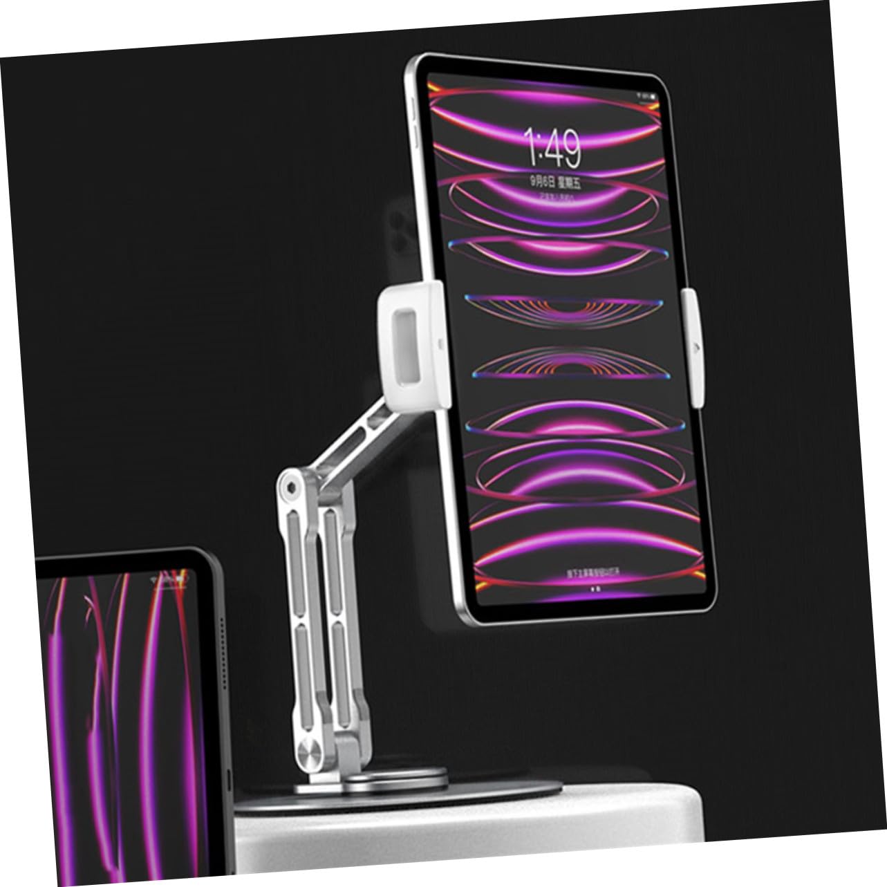 BESPORTBLE Support de Tablette Pliable Réglable Support de Bureau Stable pour Tablette Design Compact et Rangement Facile