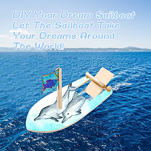 FORMIZON Mini Legno Giocattolo Barca, 12 Pezzi