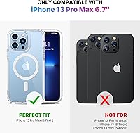 Vista 796 de Diaclara - Funda diseñada para iPhone 15 Plus de 6.7 pulgadas, transparente, cuerpo completo, con protector de pantalla, resistente de protección
