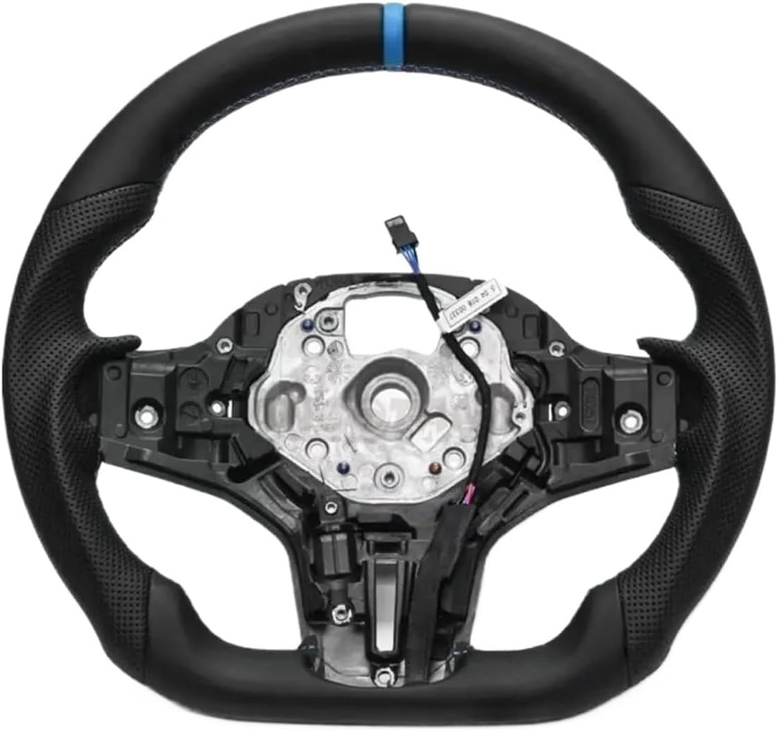 Leather Steering Wheel Compatible With BMW G30 G20 G31 G32 G11 G12 G14 G15 G16 G29 G01 G02 G05 G06 F90 F91 F92 Steerng Car Accessories(Blue G20)
