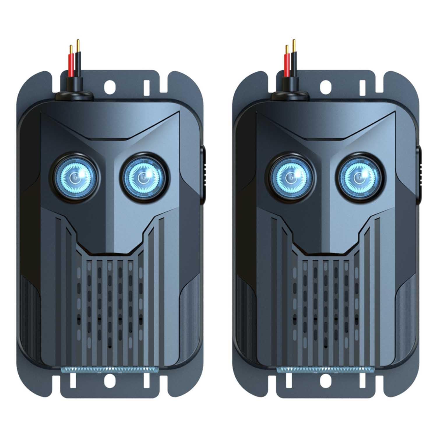 2X Repelente de Ratones para Bajo el Capó, con Flash y Alimentado por Baterías, Repelente Ultrasonico para Motor de Coche, Repulsión Efectiva para Alejar Ratones de Coches, Desváns y Graneros