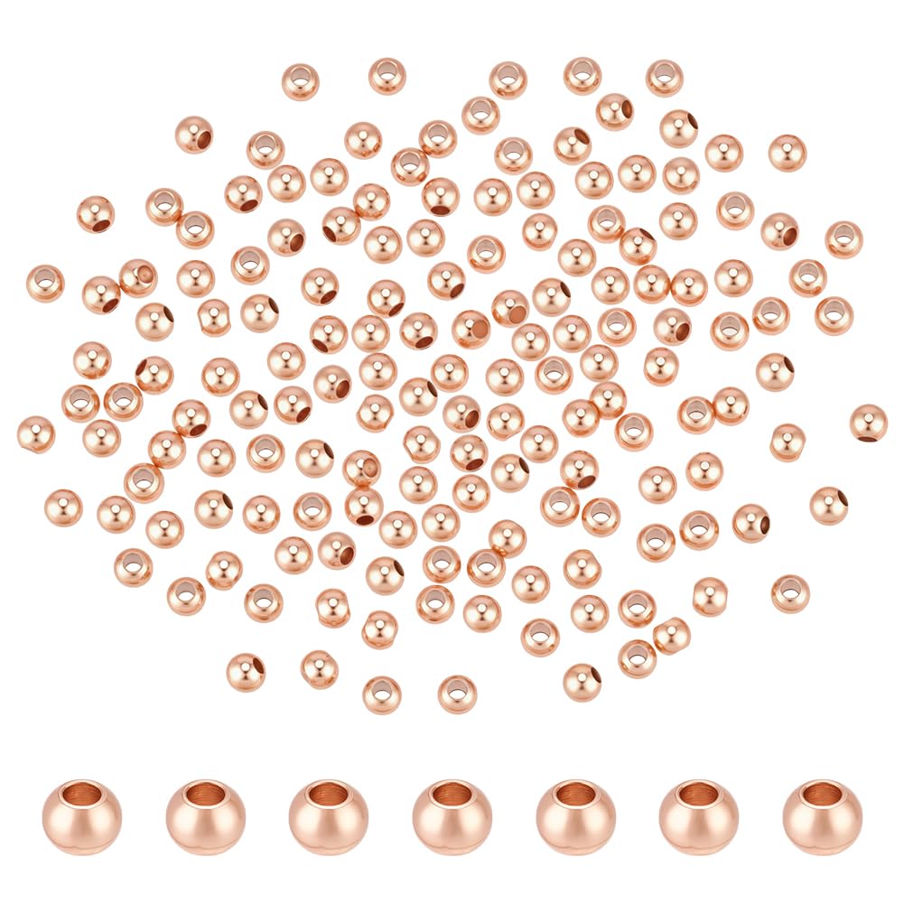 100 Intercalaires Perles à écraser Preciosa Rose Doré Diamètre 2.5 Mm - Neuf