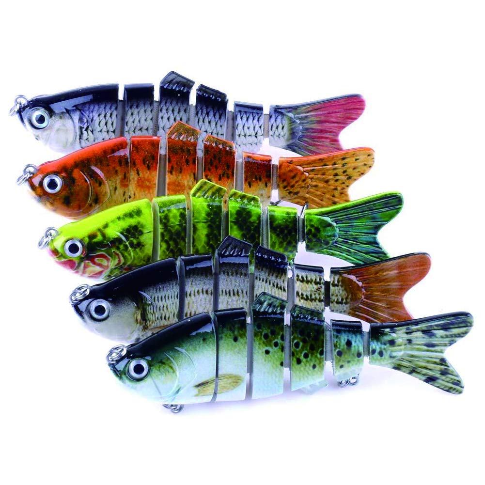 Multi Jointed Fishing Lures Hard Baits Lifelike Segment Swimbait Bass |  Desertcart BAHRAIN