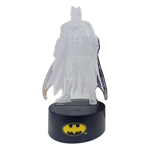 DC Comics Batman 3D Illusion LED Lamp Superhero Night Light with Color Changing Effect Desk Lamp for Bedroom Nursery Playroom Dcor