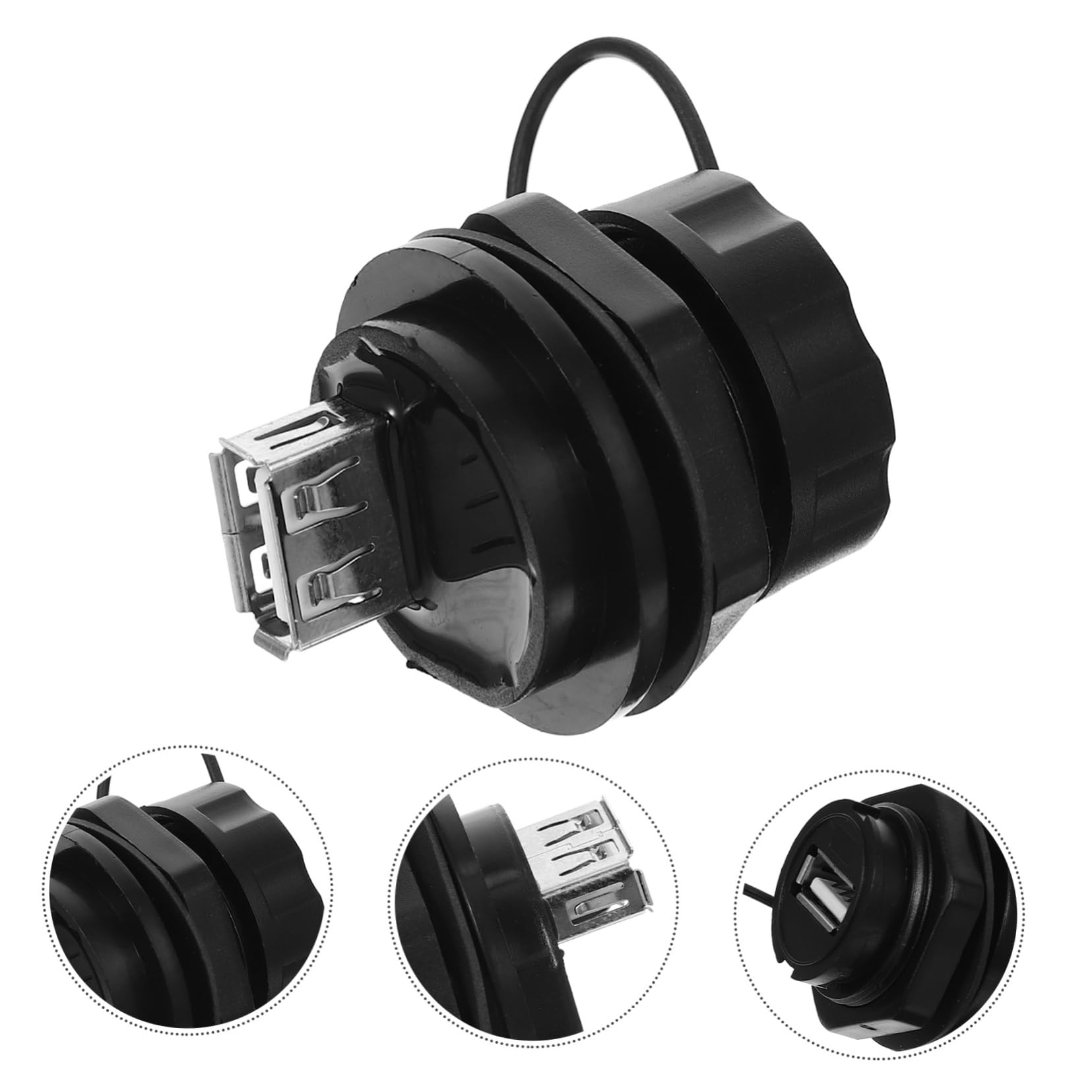BESTonZON 5 Pezzi Connettore Impermeabile Connettori USB Connettore USB Per Apparecchiature Industriali Connettore USB Per Il Trasferimento Dei Dati Adattatore Di Estensione Dati Pass