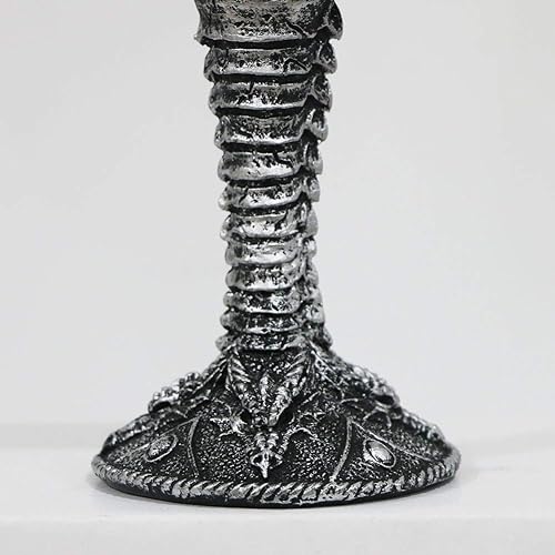 Miniatura 8 de alikiki Copa medieval de vino de dragón rugiente – 7 onzas, copa de cáliz de dragón de fantasía, ideal novedad gótica para el día del padre, idea de