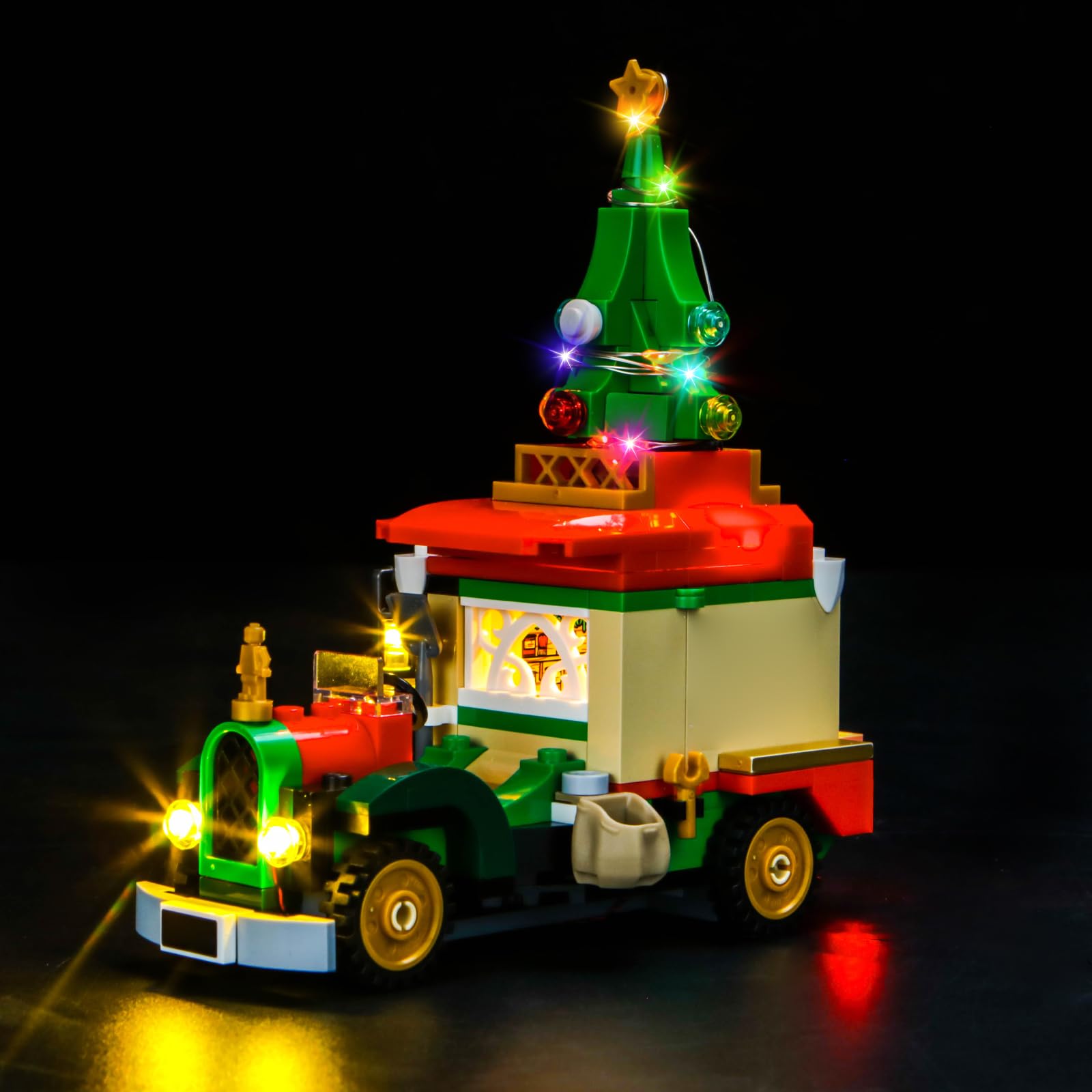 LocoLee Light Compatible with Lego Santa's Delivery Truck 40746, Lighting Set Accessories Compatible with Lego 40746, No Models Only Light