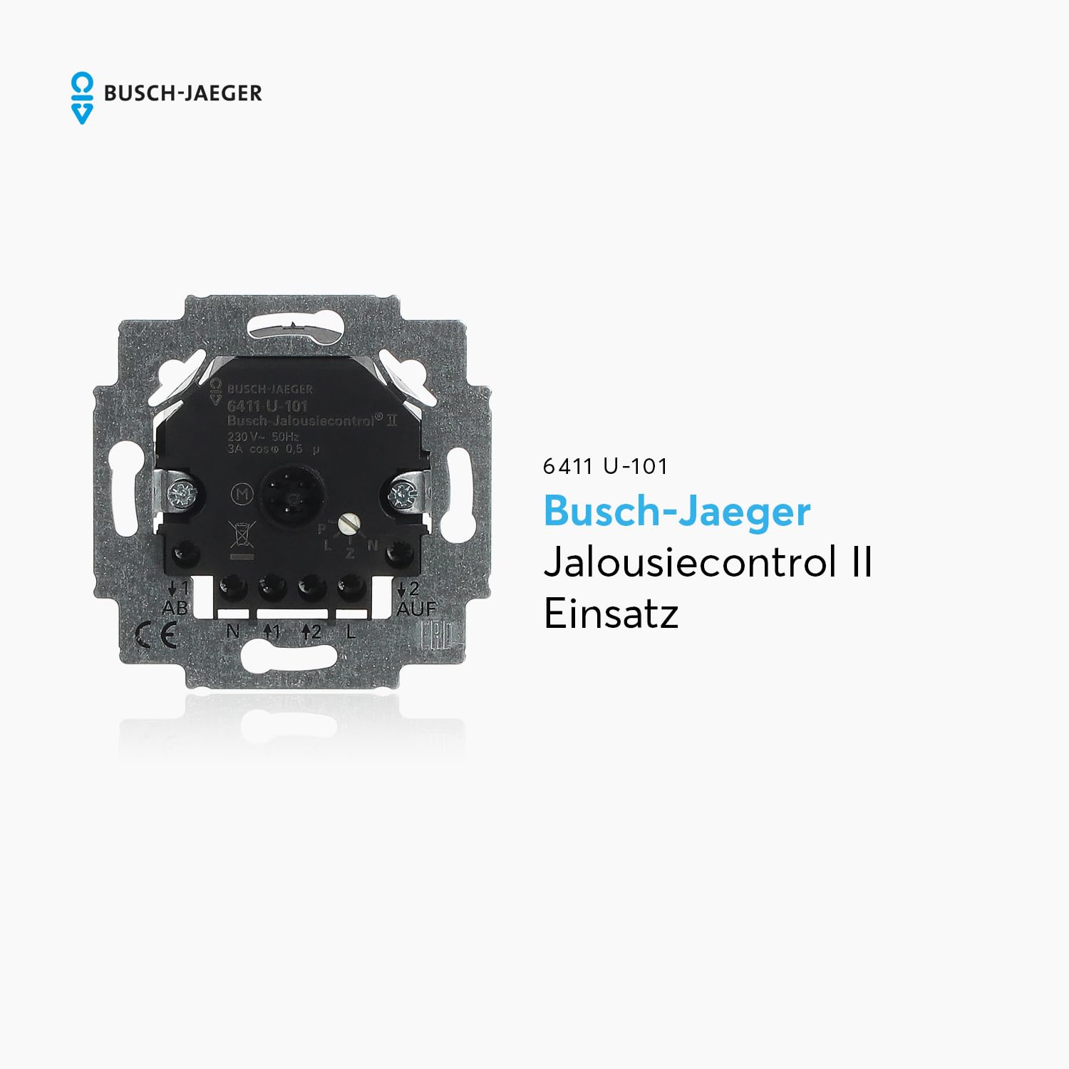 Busch-Jaeger 6411 U-101 Jalousiecontrol II-Einsatz