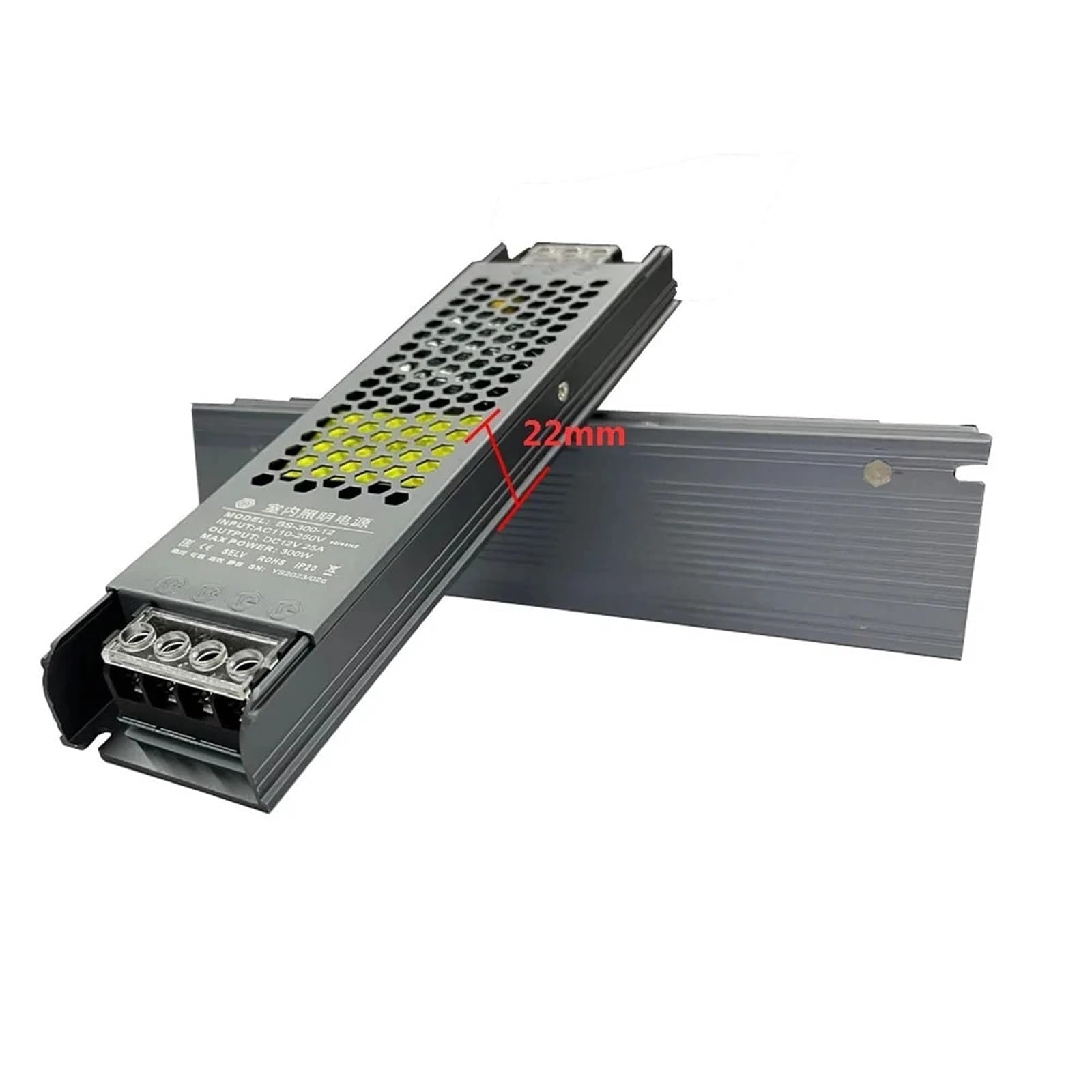 Dünnes Schaltnetzteil DC12V 24V 36V 48V 60W 120W 300W AC 110V-240V Quellenadapter 1St(24V,100W)