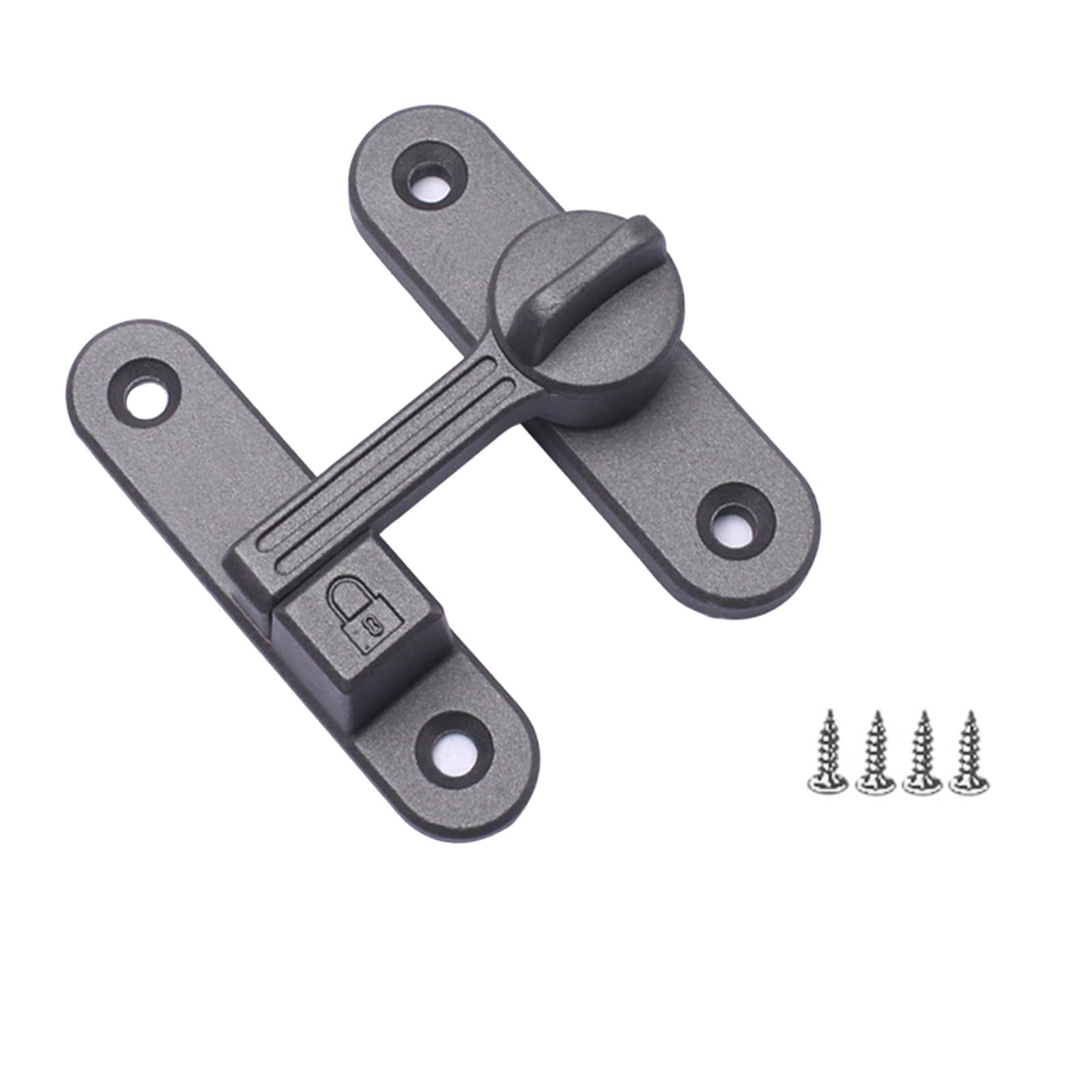 Fexxkg D Zincs Alloy Flipping Oor 90/180 Egree Sliding Oor Privacy Bolts For Outdoor, Garage, Window Sliding Barn