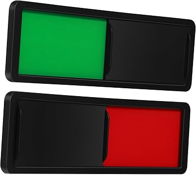 2pcs Acrylic ABS Meeting Room Sign Board Door Indicator