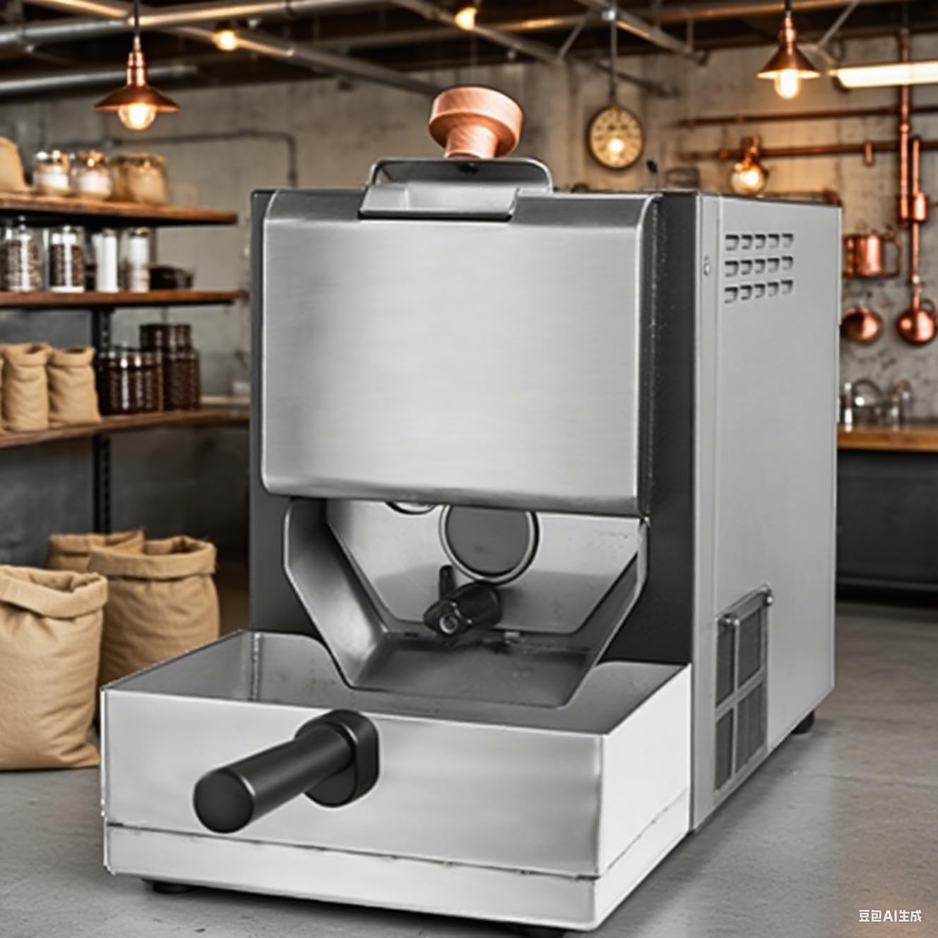 Tostatrice per caffè, 700W Tostatrice per caffè per Uso Domestico, con Filtro Antifumo Rimovibile E Vassoio di Raffreddamento Rimovibile, 9 Profili di Tostatura Integrati