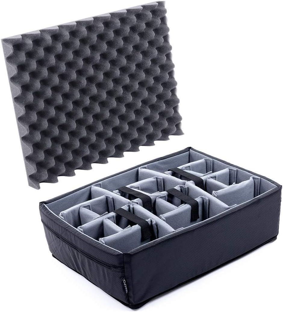 Pelican Color Case Grey Padded dividers to fit The Pelican 1600 case.