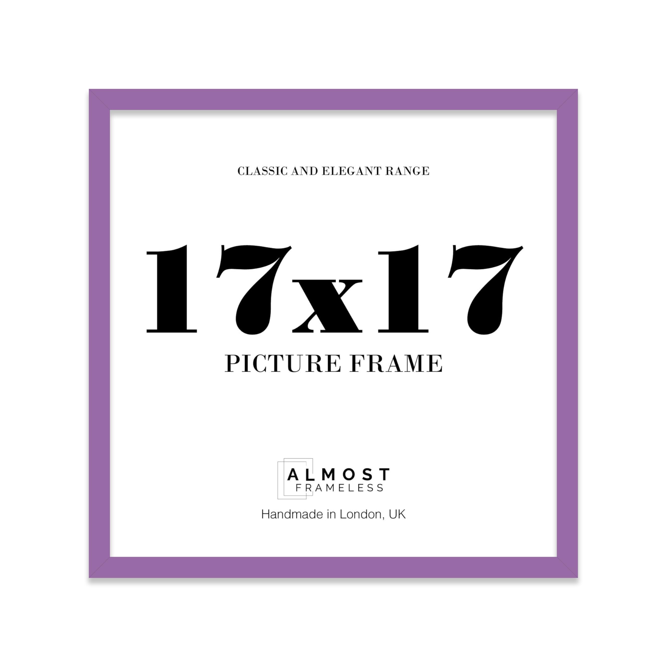 17x17 Purple Picture Frame for Square Photos, Posters, Prints & Artwork, (30.5 x 45.7cm) Wall Display Moderrn Style Photo Frame for Home, Office, Gallery Wall, 1 Pack — image 1