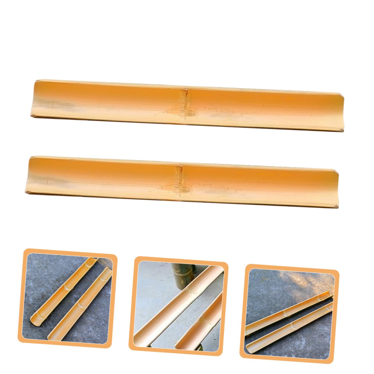 PRETYZOOM 2pezzi Fontana Acqua Bamboo Piccola Riciclo Per Acquari e Giardino Decorazione Naturale in Bamboo Resistente Canale d Acqua Multiuso Per Esterni e Vasche Pesci