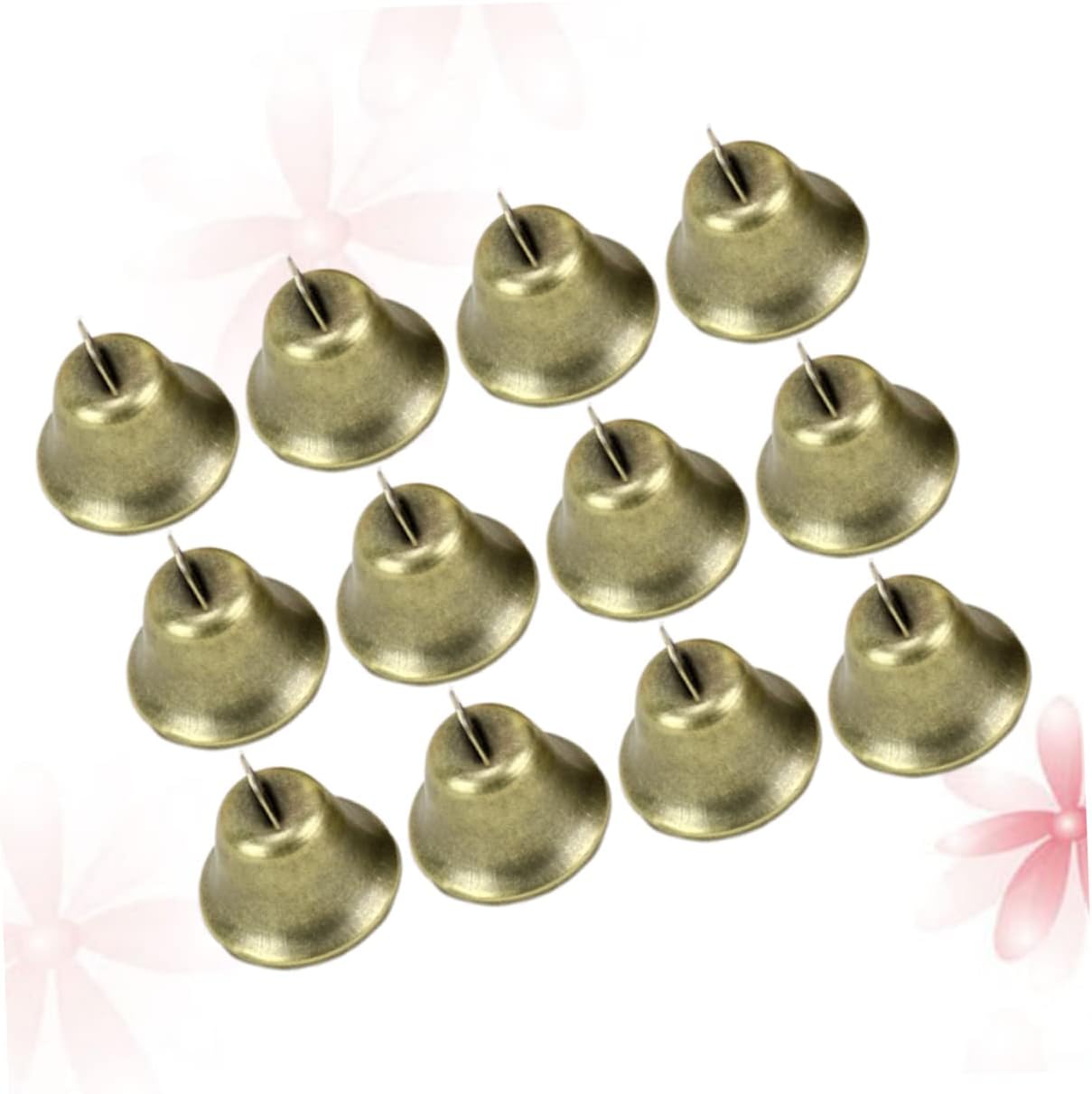 jojofuny 2sets 20pcs Retro Horn Bells for DIY Craft Wind Chime Decorative Party Bell Accessories for Weddings Christmas Anniversaries and Home Decor 20pcs*2