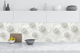 Mutfak Tezgah Arası Folyo Fayans Kaplama Folyosu Pop Çiçekler 60 x 100