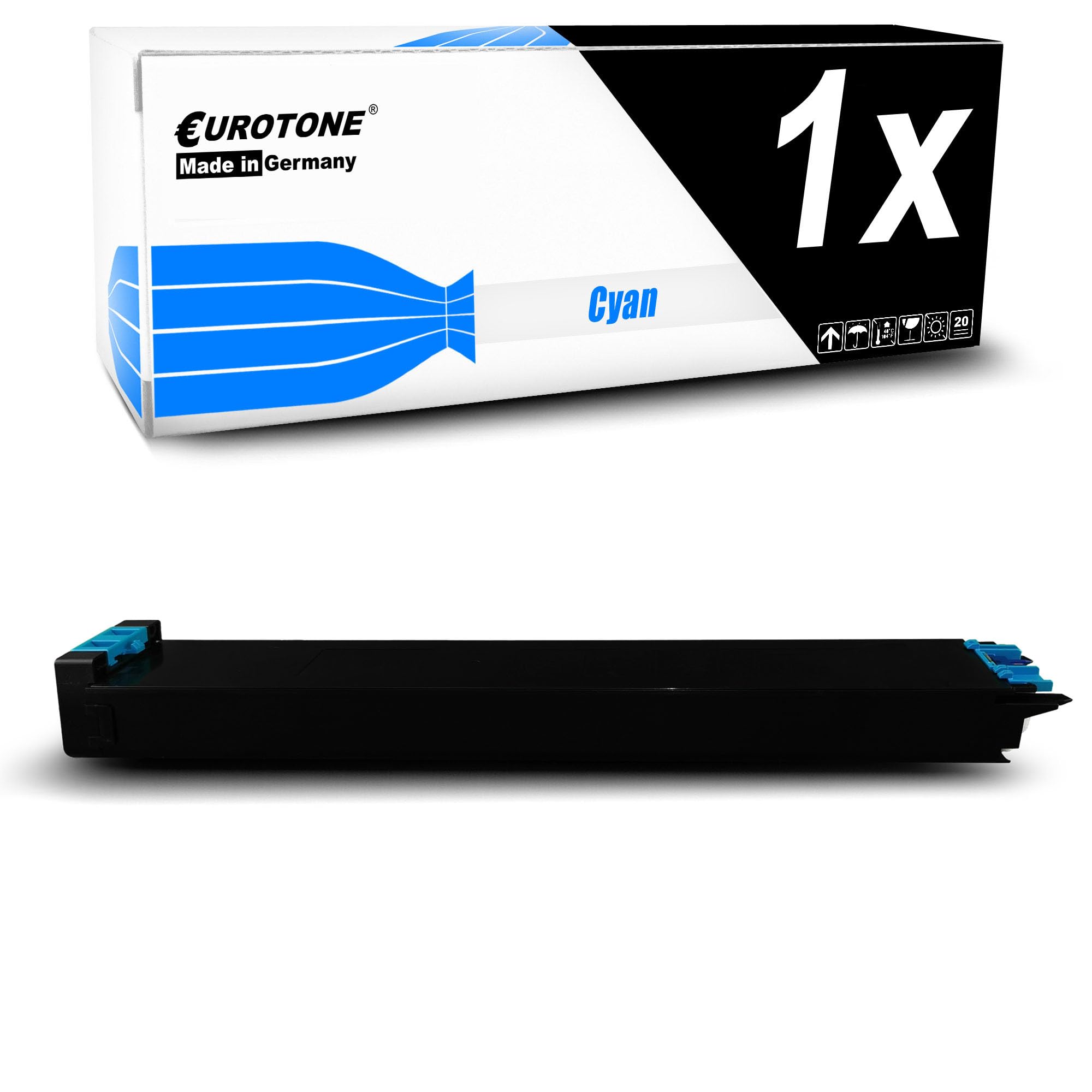 Eurotone XXL toner cyjan kompatybilny jako zamiennik do Sharp MX-2630 MX-3050 MX-3060 MX-3070 MX-3550 MX-3560 MX-3570