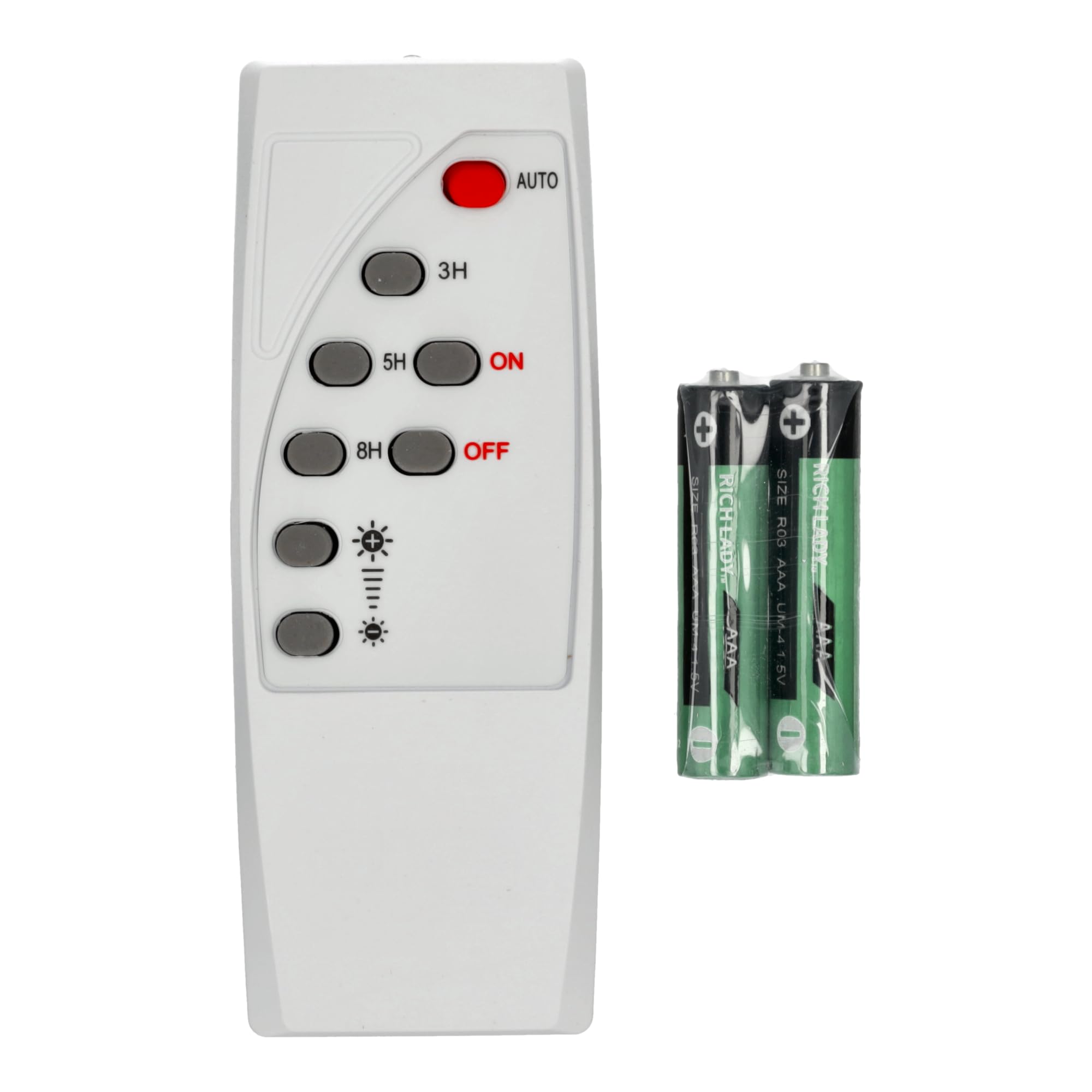 Jandei - Farola Solar Exterior 4000 Lúmenes, Impermeable IP65, Panel Solar y Mando a Distancia, Luz Blanca Fría 6000K, Ideal para Jardín, Patio, Camino y Muro