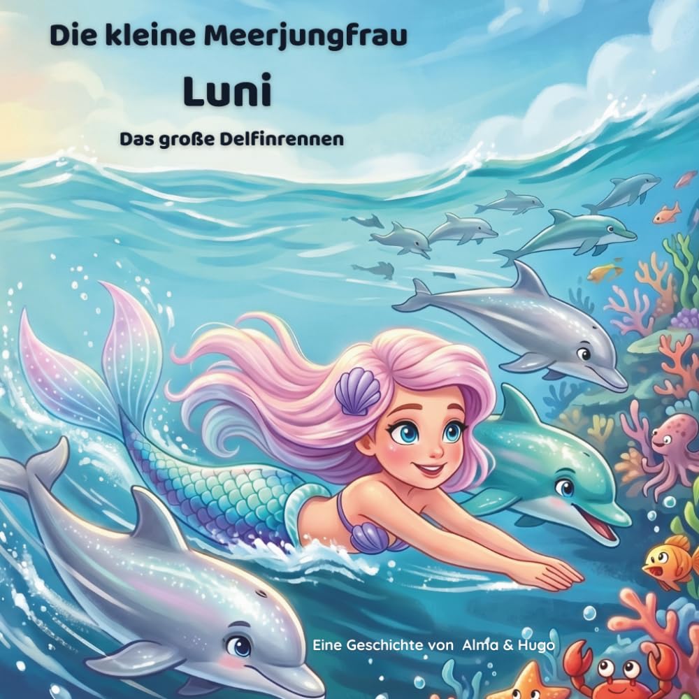 Die kleine Meerjungfrau Luni – Das große Delfinrennen: Ein spannendes Unterwasser-Abenteuer über Freundschaft, Teamgeist und Mut für Kinder von 4–8 Jahren
