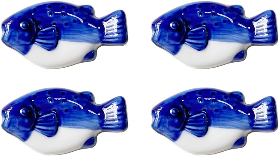 Amazon | Tribetter 箸置き はしおき 魚 彩磁 手描き カトラリーレスト Amazon | Tribetter 箸置き はしおき 魚 彩磁 手描き カトラリーレスト