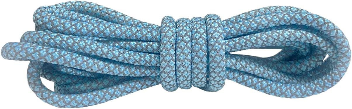 VASGO スポーツラウンド靴紐 反射性 スポーツ/カジュアル/トレーナースニーカー用 [長さ10種類 厚め 12色], スカイブル