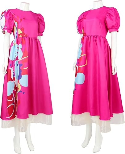 Miniatura 3 de Miulruma Disfraz de muñeca extraña para mujer, disfraz de Halloween de la película Kate 2023, disfraz de manga corta, color rosa