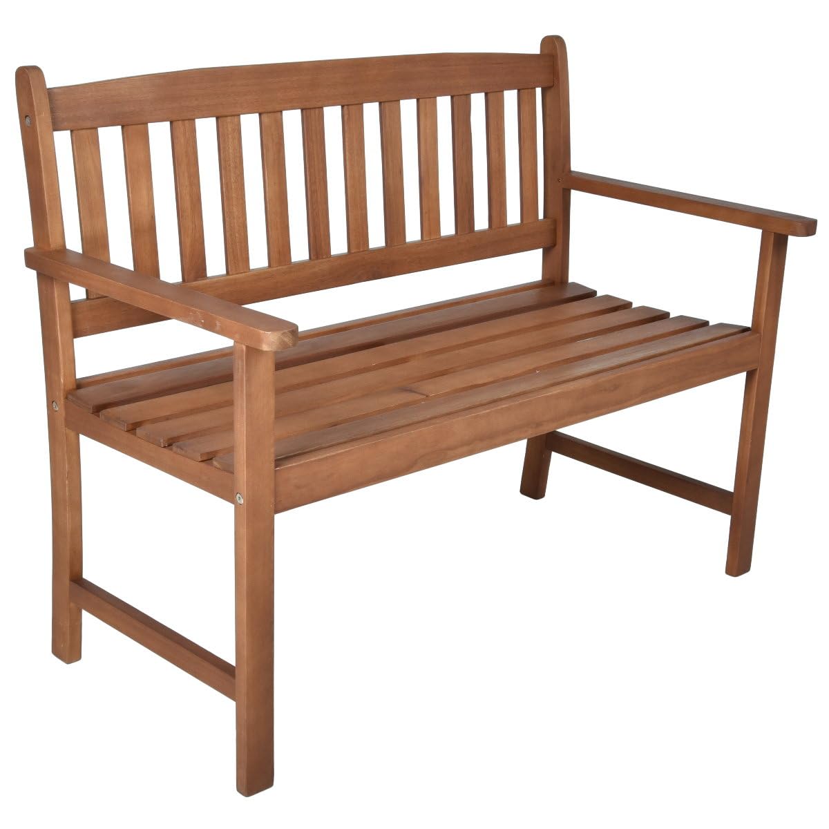 Bank zur Hochzeit mit Gravur zB. Lieblingsplatz (Namen) Gartenbank Basic 110cm Akazie geölt, Edelstahlschild personalisiert, Bank Geschenk zur Vermählung