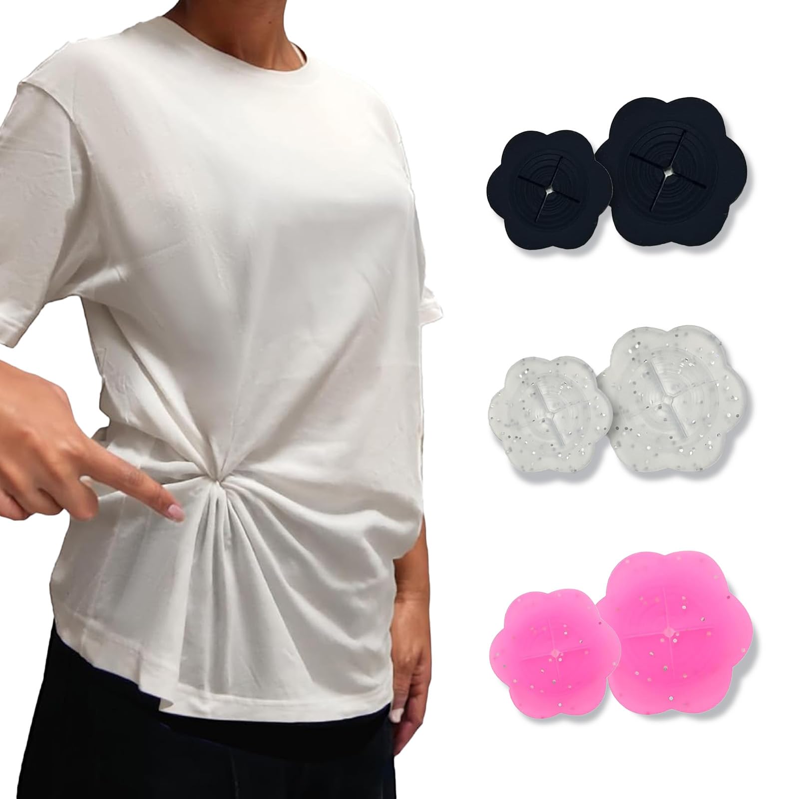 6 stuks Tailleclips voor Dameskleding – Onzichtbare Shirt Cincher Clips om de Pasvorm en Stijl van Jurken, T-Shirts en Andere Damesoutfits aan te passen – Modeaccessoires voor Vrouwen
