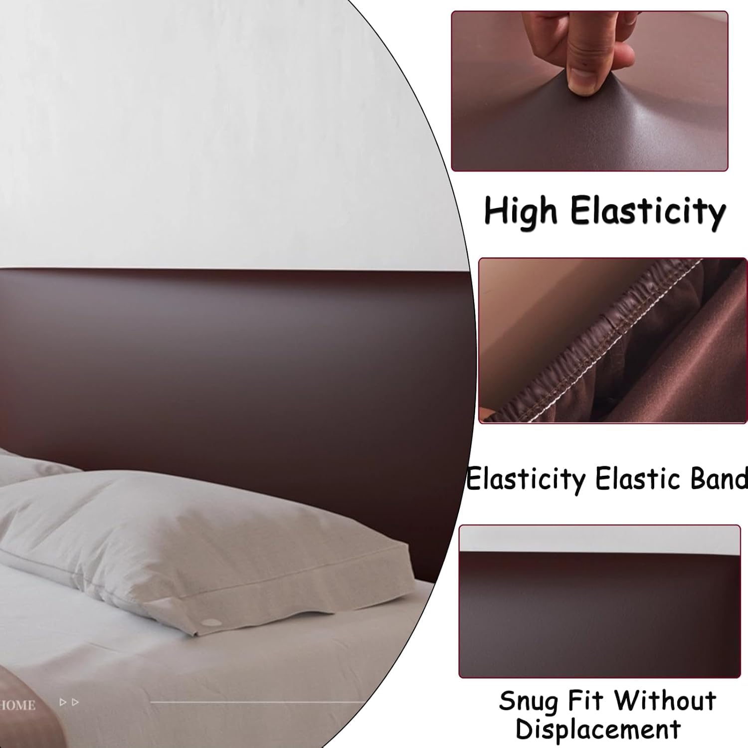 Housse De Tête De Lit élastique, Housse De Protection étanche à La Poussière étanche Tout Compris, Housse De Tête De Lit Douce Et Confortable, Couvre-tête en Cuir, Green, 200cm