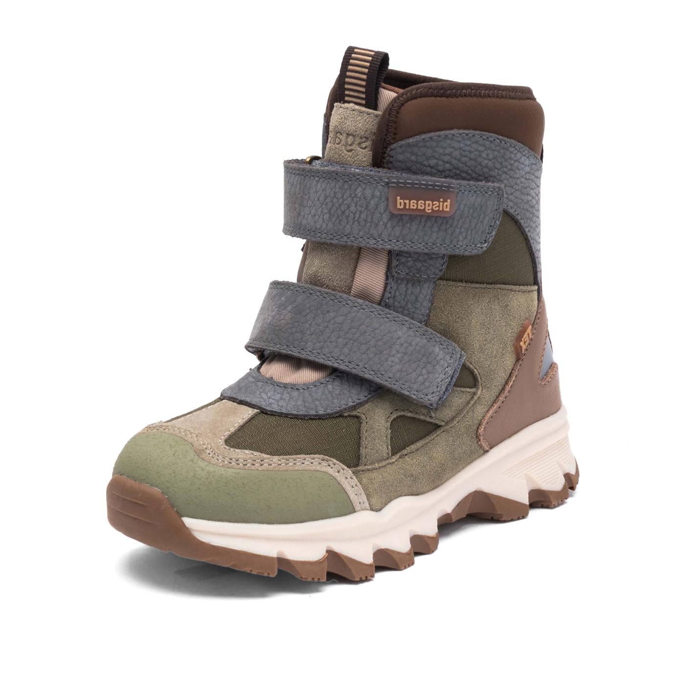 Bisgaard 64203.224 2033 Schlupfstiefel Leder & Textil Unisex in grün-kombi