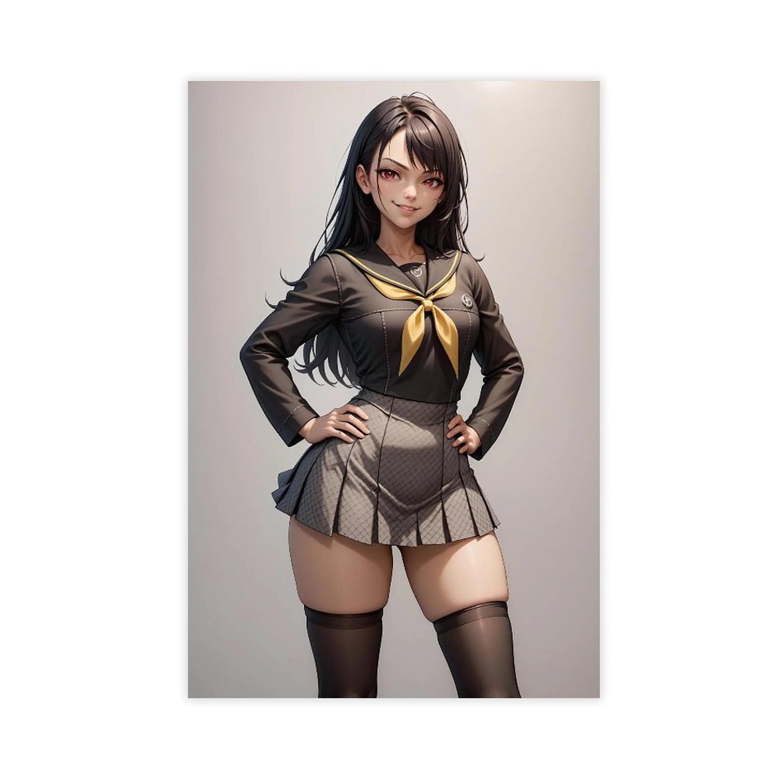 Amazon.com: AI Japanese Anime, AI Sexy Beauties, Stockings Beauties, Cute  Girl, Jk Uniform, Dress 3 Canvas Poster Wall Art Decor Print Picture  Paintings for Living Room Bedroom Decoration Unframe: Unframe-st : Home