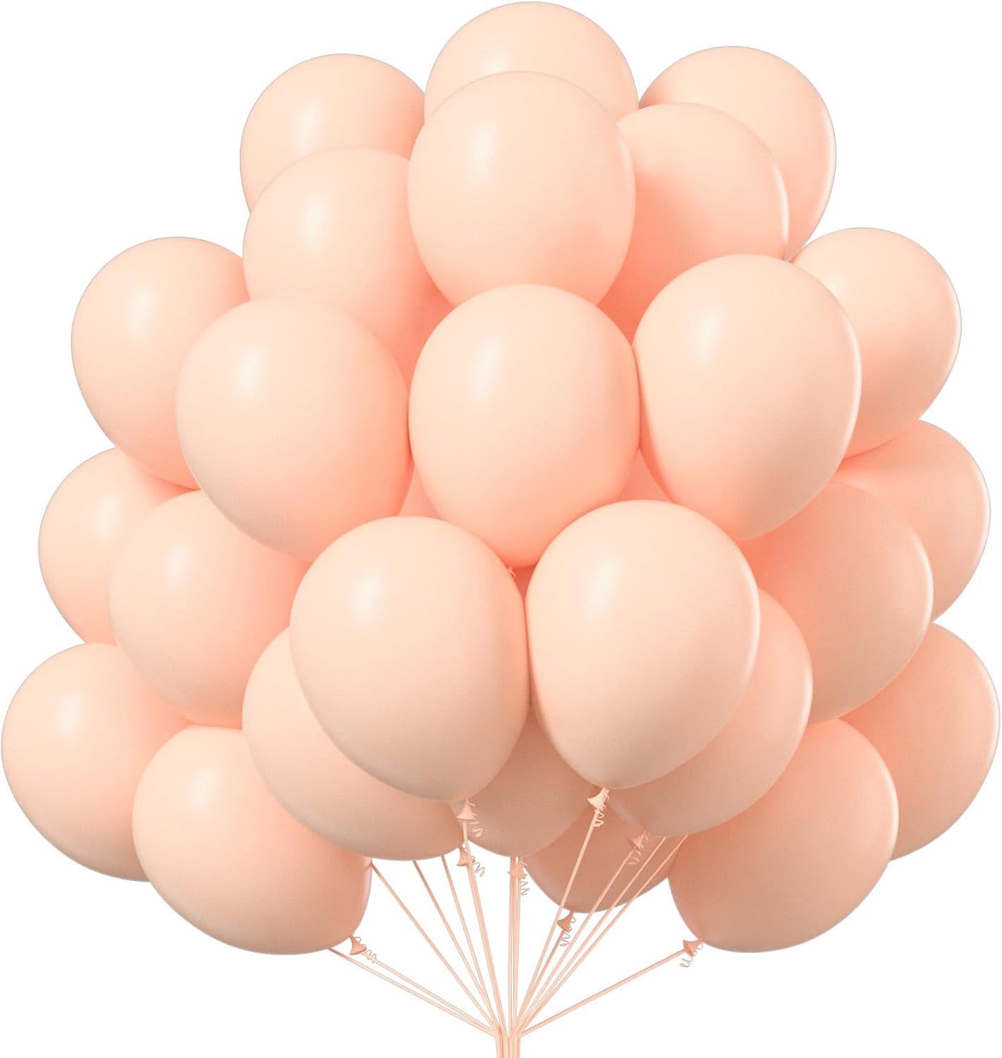Orange Pastel Balloons Pack of 50 for birthday decoration items also suitable Baby Shower, Anniversary, Wedding, Celebration, Party-image-43