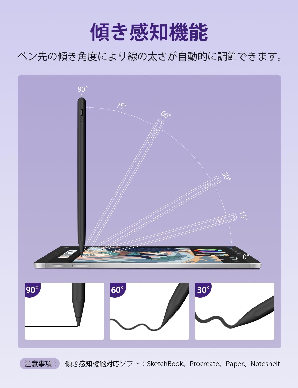 Amazon | 【13分超急速充電 バッテリー残量表示】MEKO iPad ペンシル 