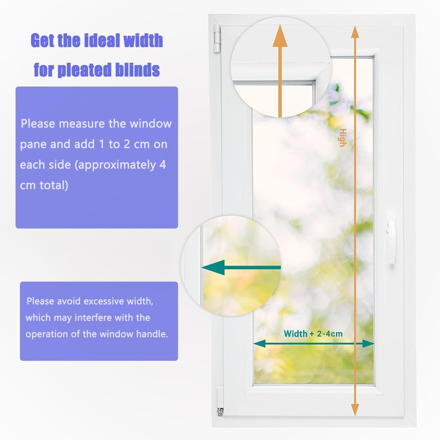 Tenda Plissettata Klemmfix Senza Foratura 55 x 120 cm Protezione Solare In Tessuto Traslucido Tenda Plissé Klemmfix Installazione Anche Senza Trapano per Finestre Porte, Bianco