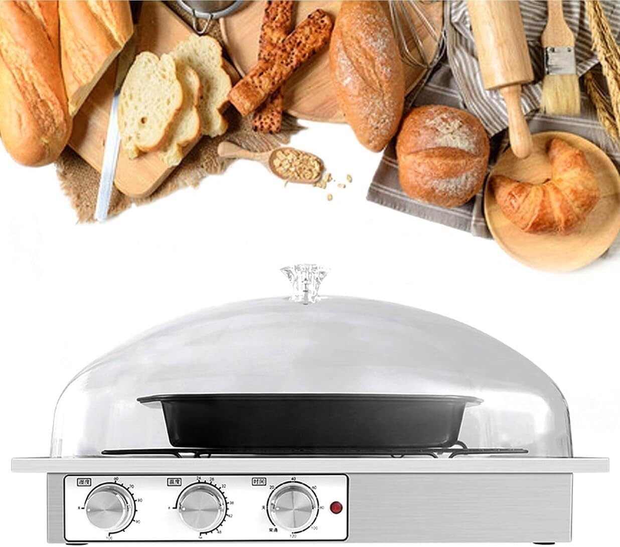 Commercial Dough Fermentation Machine,Electric Dough Proofer,Sourdough Bread Fermentation Box with Humidity,Temperature,Timing Adjustment for Home,Bakeries(59 * 43 * 30cm)