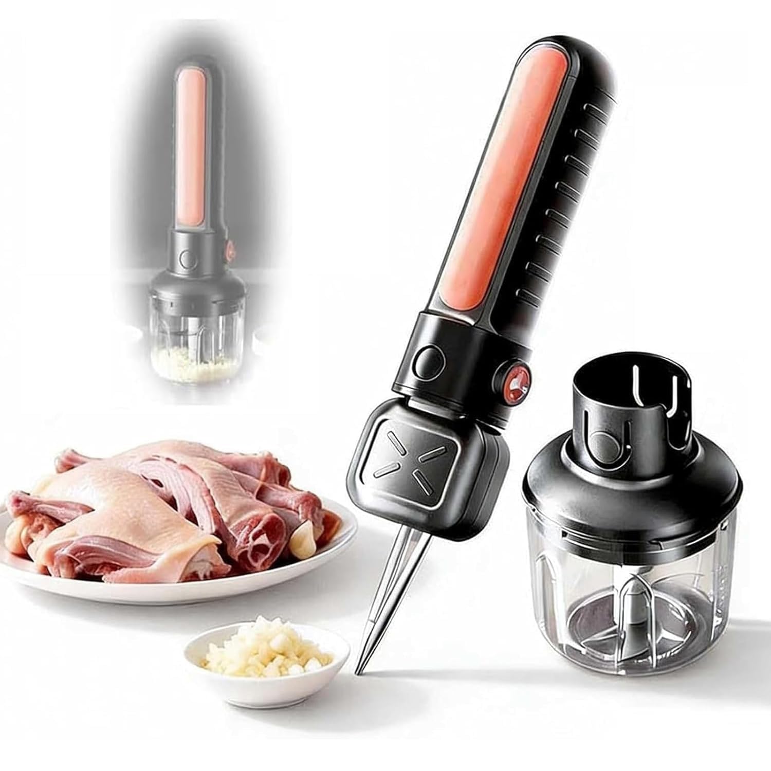 Strumento Automatico 2 In 1 Per La Spennatura Del Pollame, Macchina Elettrica Per La Spennatura Del Pollo, Con Funzione Tritatutto Per Aglio, Mandrino Rimovibile, Per Pollo, Anatra, Oca, Tacchino