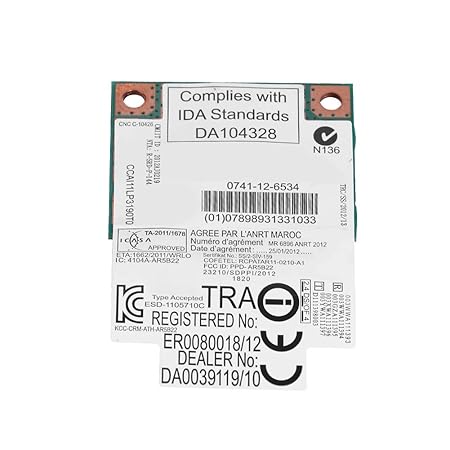 Dual Band 2.4G/5Ghz Wireless Network Card, 300Mbps Bluetooth 4.0 WiFi Mini PCI-E Wireless Card for Desktop Computers